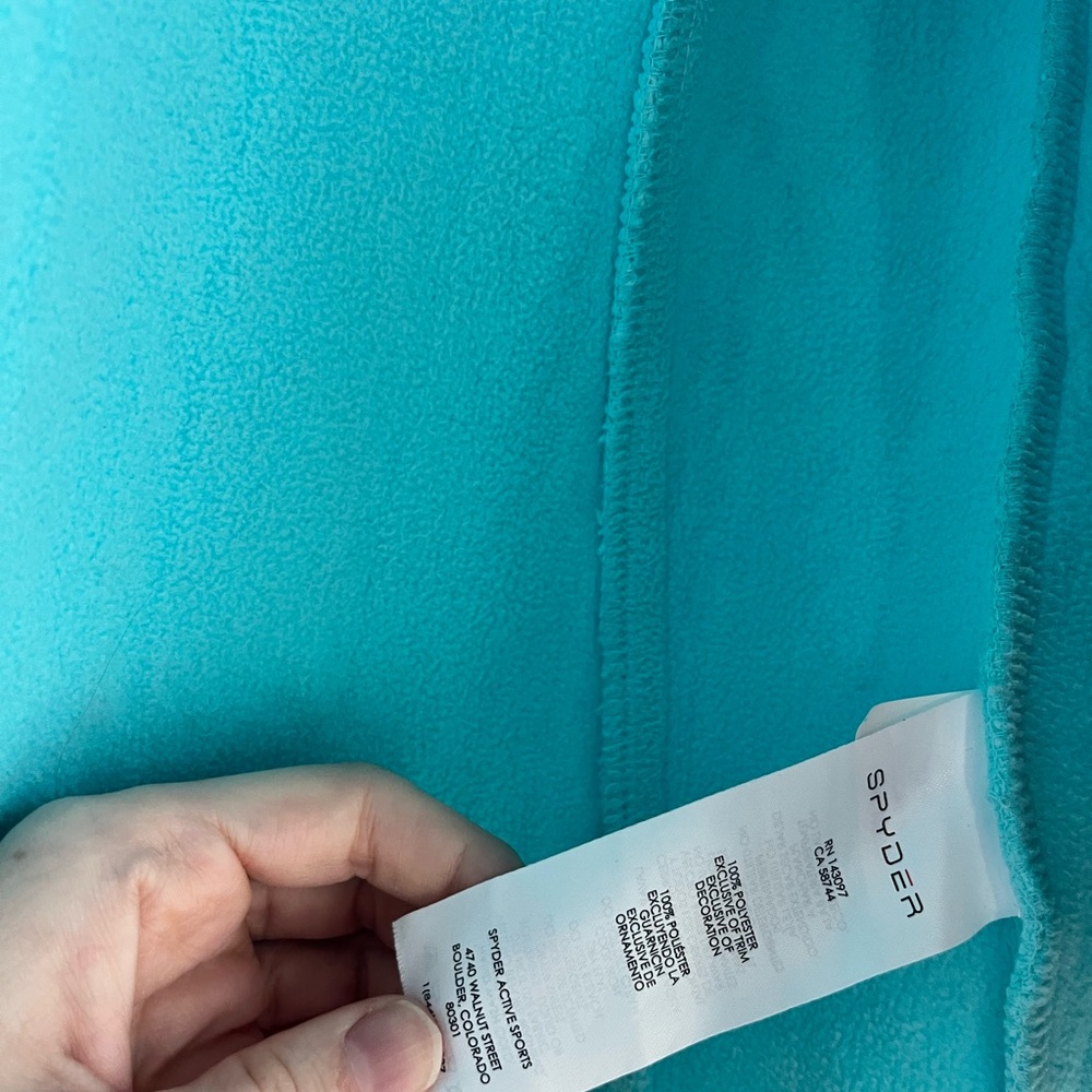 Spyder Major Cable Stryke Jacket Turquoise Blue Small Ski Winter - Picture 7 of 8